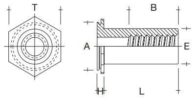 schema technique d'une colonnette  à sertir ouverte