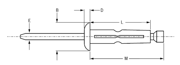 schema technique rivet structure etoile klamp tite alu tp 